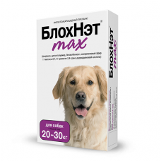 БлохНэт МАХ капли для собак весом от 20-30 кг 3 мл