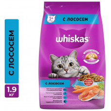 Whiskas 1,9 кг для взрослых кошек с лососем