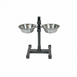 Подставка с мисками HOMEPET 13см 2*0,25л до 25см 244430