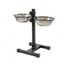 Подставка с мисками HOMEPET 14см 2*0,35л до 30см 244478