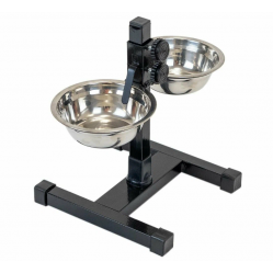 Подставка с мисками HOMEPET 13см 2*0,25л до 25см 244676