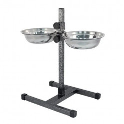 Подставка с мисками HOMEPET 22см 2*1,5л до 50см 244713
