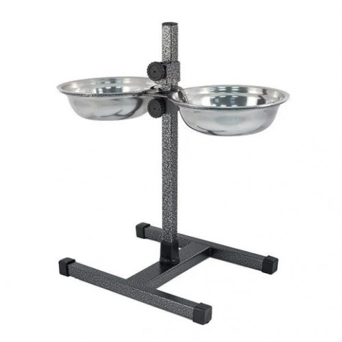 Подставка с мисками HOMEPET 22см 2*1,5л до 50см 244713