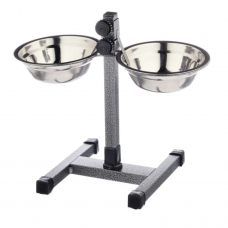Подставка с мисками HOMEPET 14см 2*0,35л до 30см 244751