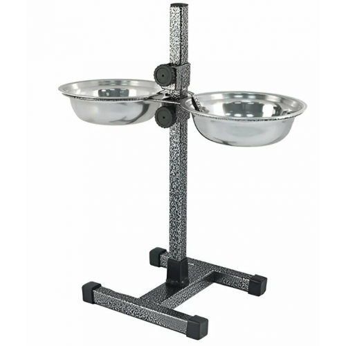 Подставка с мисками HOMEPET 16см 2*0,5л до 30см 244768