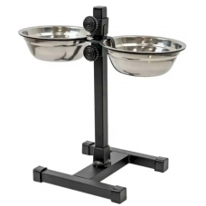 Подставка с мисками HOMEPET 18см 2*0,7л до 40см 244775