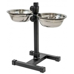 Подставка с мисками HOMEPET 18см 2*0,7л до 40см 244775