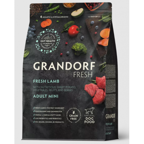 Grandorf  fresh для собак 1кг для мелких пород с ягненком 852772