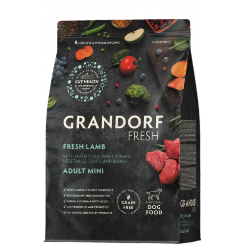 Grandorf  fresh для собак 3кг для мелких пород с ягненком 852789