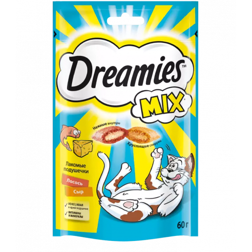 Dreamies 60 г микс лосось и сыр