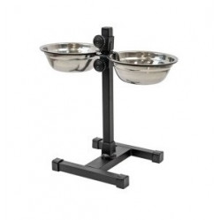 Подставка с мисками HOMEPET 2*2 л высота до 50 см 139822
