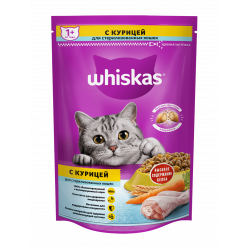 Whiskas 350 г для стерилизованных кошек с курицей