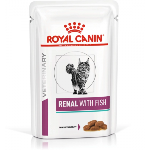 Royal Canin Вет Диета 85 гр Renal для кошек при заболевании почек, с рыбой