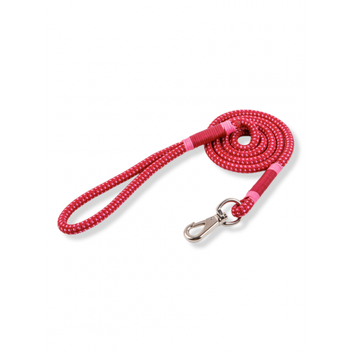 Поводок Dog&Voque Rope красный 8мм 239421