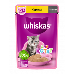Вискас 75 г котята курица паштет 514357