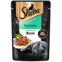 Sheba 75 г для взрослых кошек с кроликом в желе
