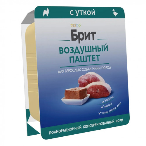 Brit 100г для собак паштет с уткой 089017