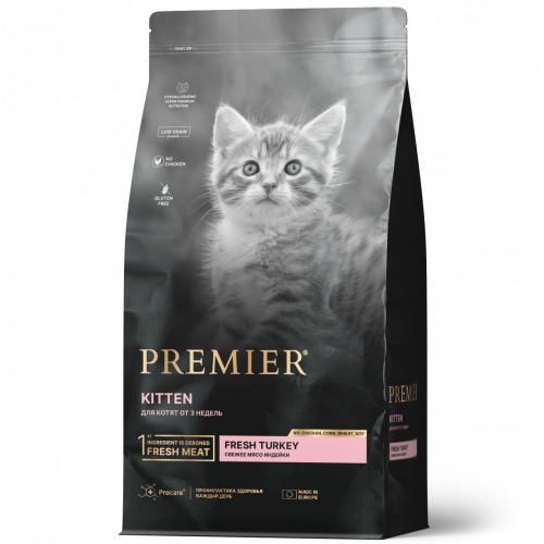Premier для кошек 400г для котят с индейкой 851584