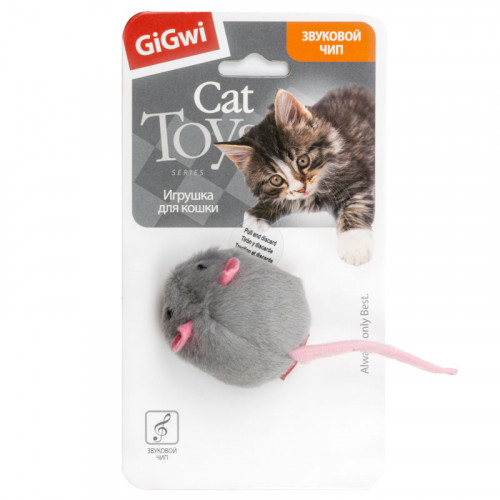 GiGwi Мышка со звуковым чипом Арт. 75040