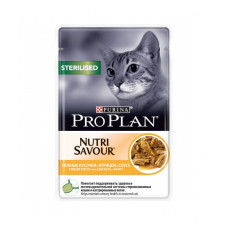 Pro Plan 85 г пауч STERILISED с курицей в соусе