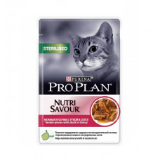 Pro Plan 85 г пауч STERILISED с уткой в соусе