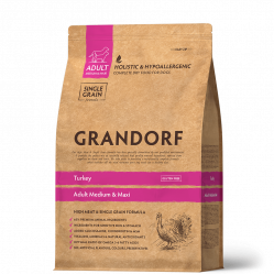 Grandorf для собак 3кг для средних и крупных пород с индейкой 851157