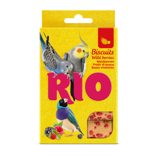 RIO Бисквиты с лесными ягодами. Лакомство для всех видов птиц, 5х7 г