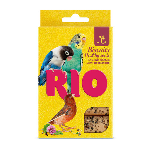 RIO Бисквиты с полезными семенами. Лакомство для всех видов птиц, 5х7 г