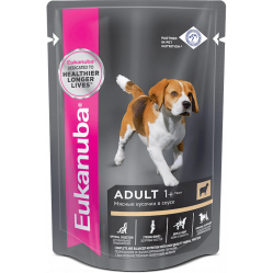 Eukanuba 100 г для взрослых собак с ягненком в соусе 