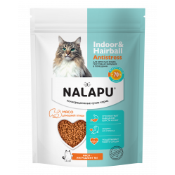 Nalapu 240г indoor & hairball antistress с мясом домашней птицы 822085