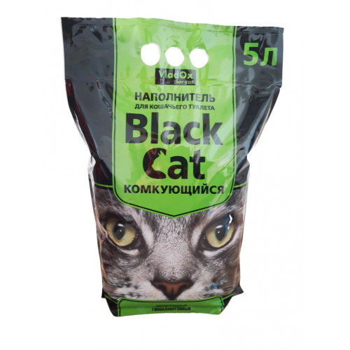 Наполнитель Black Cat 5л комкующийся без запаха