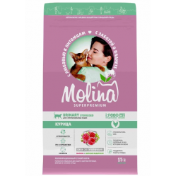 Molina для кошек 1,5кг urinary sterilised с курицей 060741