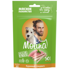 Molina мясное лакомство куриный сэндвич 50г 047611