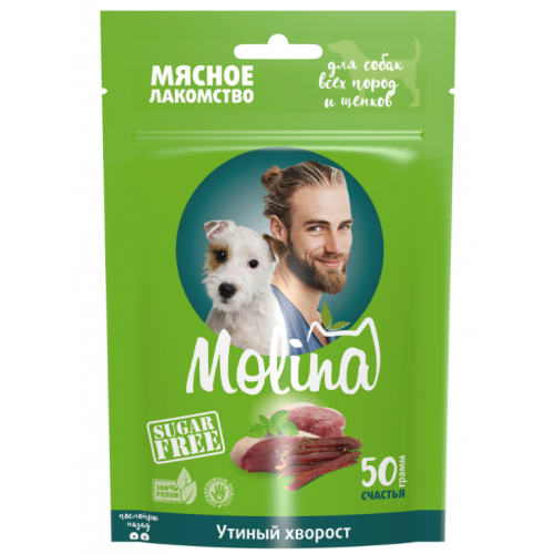 Molina для собак утиный хворост 50г 044887