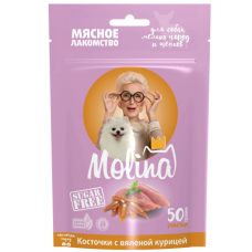Molina для собак косточки с вяленой курицей 50г 035311