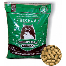 Наполнитель СИБИРСКАЯ КОШКА 20л ЛЕСНОЙ