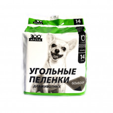 Пеленки ЗООАРЕНА угольные 60*60 14 штук в упаковке