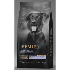 Premier для собак 10кг для средних пород с лососем и индейкой 851577