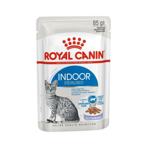 Royal Canin INDOOR Sterilised 85 гр для взрослых домашних кошек, желе