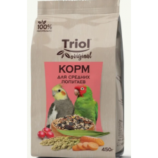 Корм для птиц Triol для средних попугаев 450г