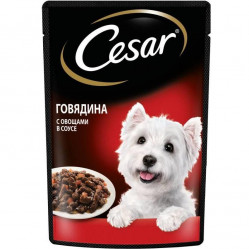 Cesar 85 г говядина с овощами в соусе